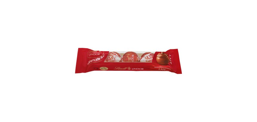 LINDOR Étui de 3 boules de chocolat au lait Lindt - 37 g