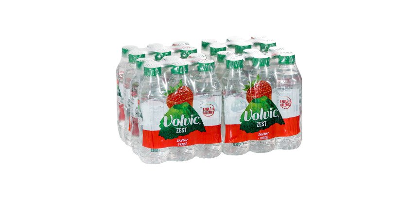 Eau Volvic Zest fraise 50 cl - 24 bouteilles