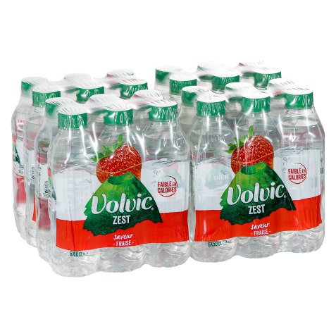 Eau Volvic Zest fraise 50 cl - 24 bouteilles