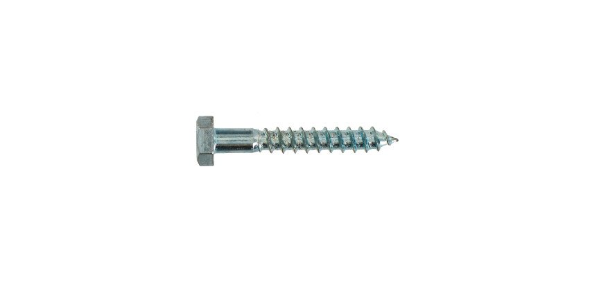 Tirefond acier zingué Ø 6 x L 40 mm - Paquet de 60