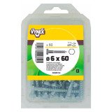 Tirefond acier zingué Ø 6 x L 60 mm - Paquet de 60