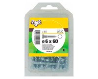 Tirefond acier zingué Ø 6 x L 60 mm - Paquet de 60