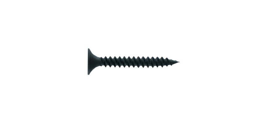 Vis plaque de platre tête trompette acier phosphalté noir Ø 3,5 x L 25 mm - Paquet de 260