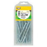 Tirefond acier zingué Ø 8 x L 100 mm - Paquet de 35