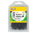 Vis plaque de platre tête trompette acier phosphalté noir Ø 3,5 x L 25 mm - Paquet de 260