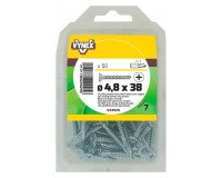 Zelfborende kruiskopschroef met verzonken kop van verzinkt staal Ø 4,8 x L 38 mm - Pak van 50