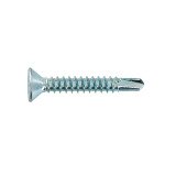 Self-drilling flat head cross recessed steel zinc-plated sheet metal screw Ø 3.6 x L 16 mm - Pack of 100