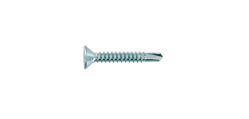 Vis tôle autoperceuse tête fraisée cruci acier zingué Ø 3,6 x L 16 mm - Paquet de 100