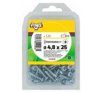 Vis tôle autoperceuse tête cylindrique cruci acier zingué