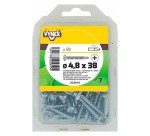 Living self-drilling countersunk head cruci galvanized steel sheet metal screw Ø 4.8 x L 25 mm - Pack of 60