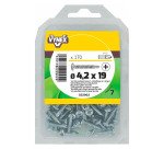 Vis tôle autoperceuse tête cylindrique cruci acier zingué