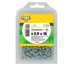 Vis tôle autoperceuse tête cylindrique cruci acier zingué