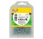 Vis tôle autoperceuse tête fraisée cruci acier zingué