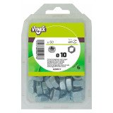 Écrou hexagonal acier zingué Ø 10 mm - Paquet de 50