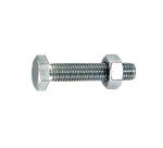 Boulon tête hexagonale acier zingué Ø 6 x L 30 mm - Paquet de 60