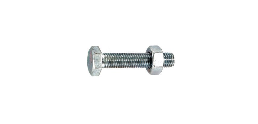 Boulon tête hexagonale acier zingué