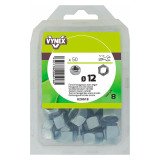 Écrou hexagonal acier zingué Ø 12 mm - Paquet de 50