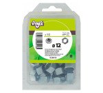 Écrou hexagonal acier zingué Ø 12 mm - Paquet de 50