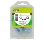 Rondelle plate large acier zingué