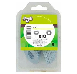 Rondelle plate large acier zingué Ø 18 mm - Paquet de 30