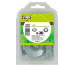 Rondelle plate large acier zingué