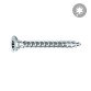 Vis Rocket tête fraisée étoile acier zingué, filetage total Ø 3,5 x L 16 mm - Boîte de 500