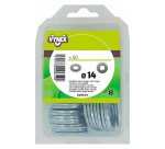 Rondelle plate large acier zingué