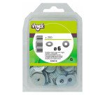 Rondelle plate large acier zingué