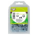 Rondelle plate large acier zingué Ø 8 mm - Paquet de 100