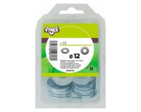 Rondelle plate large acier zingué Ø 12 mm - Paquet de 50