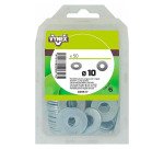 Rondelle plate large acier zingué Ø 10 mm - Paquet de 50