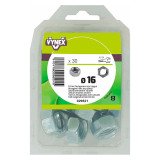 Écrou hexagonal acier zingué Ø 16 mm - Paquet de 30