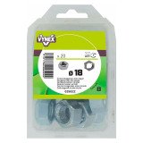 Écrou hexagonal acier zingué Ø 18 mm - Paquet de 20