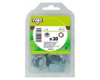Écrou hexagonal acier zingué Ø 20 mm - Paquet de 15