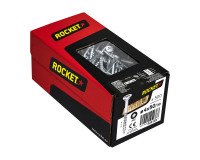 Vis Rocket tête fraisée pozi acier zingué, filetage partiel Ø 4 x L 50/30 mm - Boîte de 500