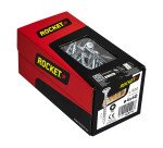 Vis Rocket tête fraisée pozi acier zingué, filetage complet Ø 4 x L 40 mm - Boîte de 500