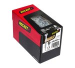 Vis à bois Rocket tête fraisée pozi acier zingué, filetage partiel