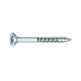 Vis Rocket tête fraisée pozi acier zingué, filetage partiel Ø 5 x L 60/35 mm - Boîte de 200