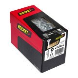Vis Rocket tête fraisée pozi acier zingué, filetage partiel Ø 5 x L 80/50 mm - Boîte de 200