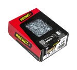 Vis à bois Rocket tête fraisée pozi acier zingué, filetage complet - Boîte de 500