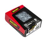 Vis à bois Rocket tête fraisée pozi acier zingué, filetage complet - Boîte de 500