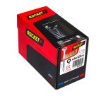 Vis Rocket tête fraisée étoile acier zingué, filetage partiel Ø 6 x L 120/70 mm - Boîte de 100