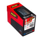 Vis à bois Rocket tête fraisée Torx (étoile) acier zingué, filetage partiel