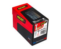 Vis Rocket tête fraisée étoile acier zingué, filetage partiel Ø 6 x L 140/70 mm - Boîte de 100