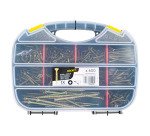 Vis à bois Rocket tête fraisée Pozidriv acier bichromaté - Mallette de 600