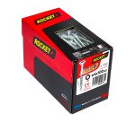 Vis Rocket tête fraisée étoile acier zingué, filetage partiel Ø 6 x L 100/60 mm - Boîte de 150