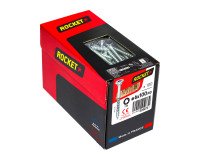 Vis Rocket tête fraisée étoile acier zingué, filetage partiel Ø 6 x L 100/60 mm - Boîte de 150