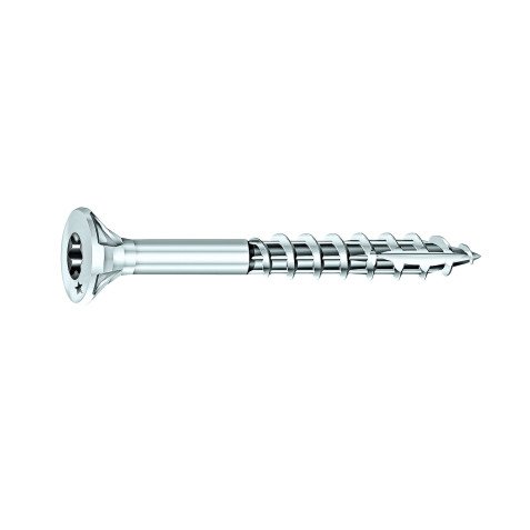 Vis Rocket tête fraisée étoile acier zingué, filetage partiel Ø 6 x L 90/50 mm - Boîte de 150