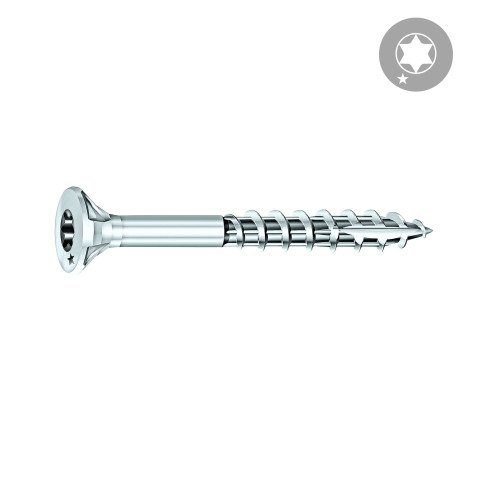 Vis Rocket tête fraisée étoile acier zingué, filetage partiel Ø 4 x L 35/22 mm - Boîte de 500