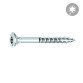 Vis Rocket tête fraisée étoile acier zingué, filetage partiel Ø 4 x L 35/22 mm - Boîte de 500